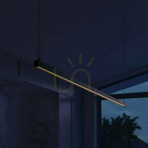 Thoro Strang 120 black LED pendant light, 3000 K small 11