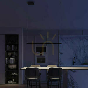 Thoro Strang 120 black LED pendant light, 3000 K small 13