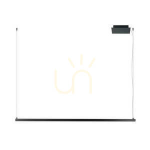 Thoro Strang 120 black LED pendant light, 3000 K small 2