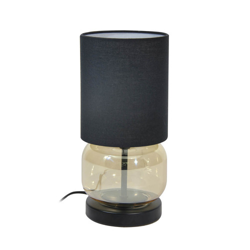 Check Italux Black Matte Fabric E27 Desk Lamp TB-63748-BL-AMB