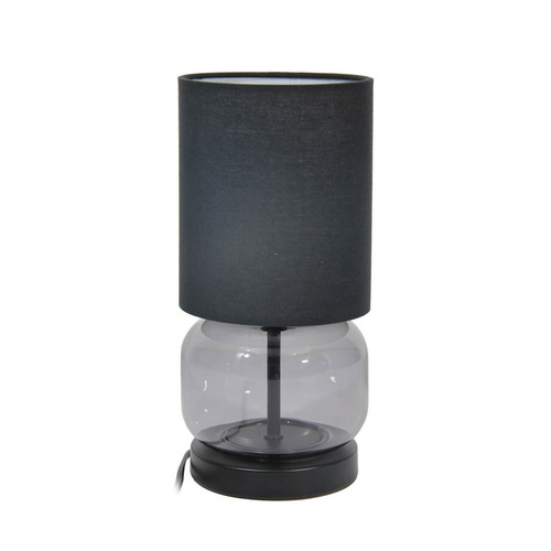 Check Desk Lamp Italux Black Matte Fabric E27 28 cm TB-63748-BL-SG