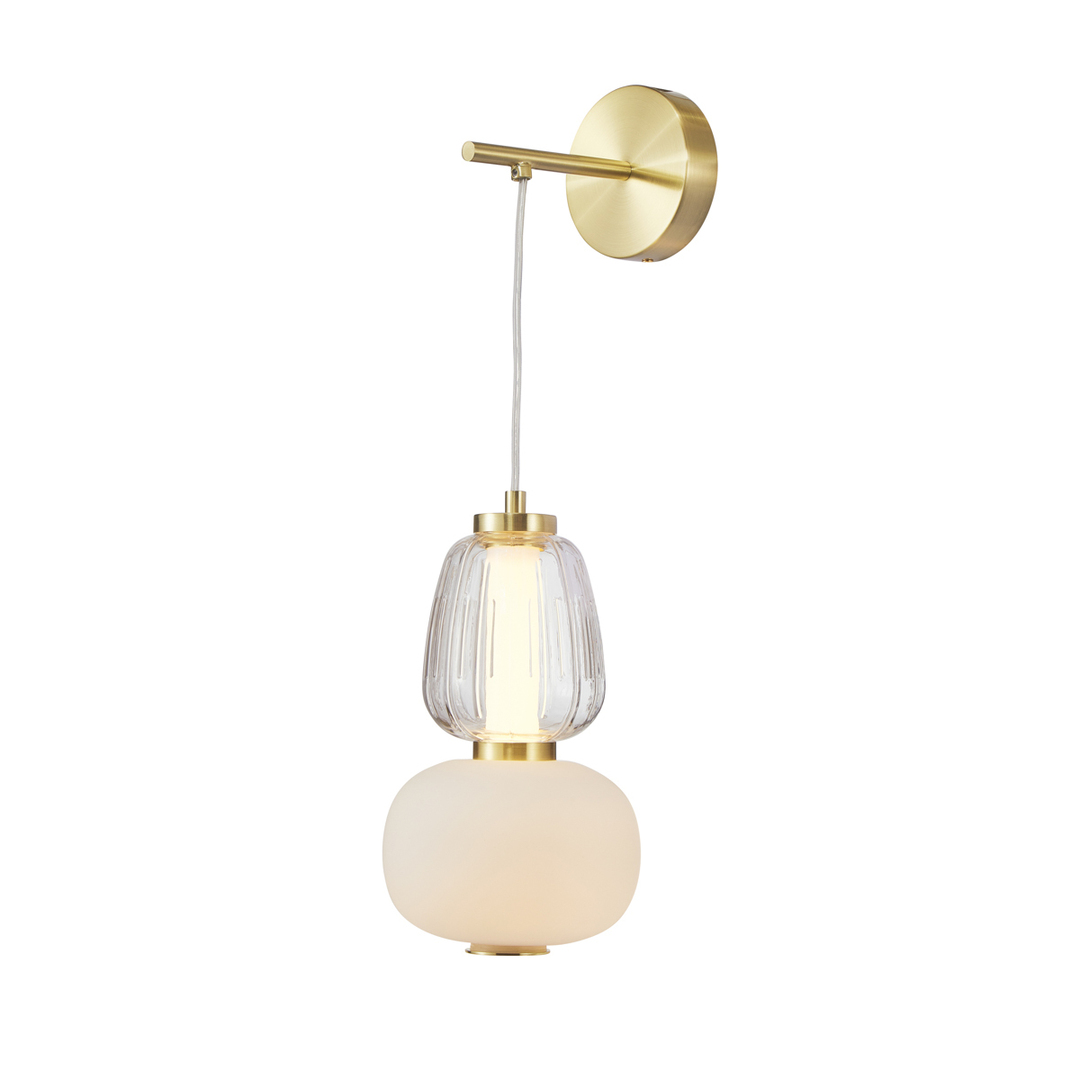 Italux Eris LED Pendant Lamp Gold Glass 18W 3000K WL-98374-18W-GD