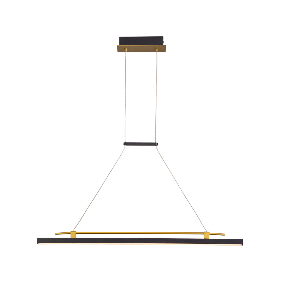 Italux Pendant Light Black LED 16W 3000K 81.5cm PND-54638F-16W-3K-BK-GD