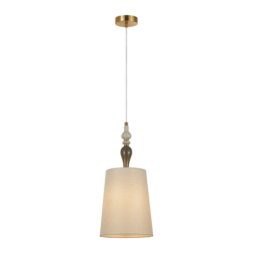 Check Italux Moren E27 Pendant Light Apricot Brown 22 cm PND-84678D-AB