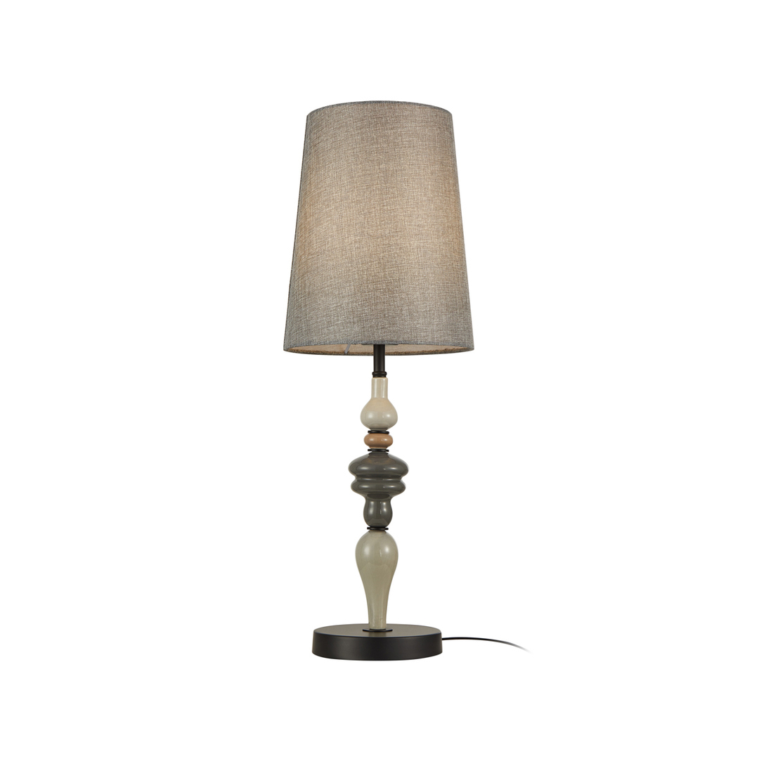 Italux Classic Nerom E27 Gray Black Metal Desk Lamp TB-22374A-BK