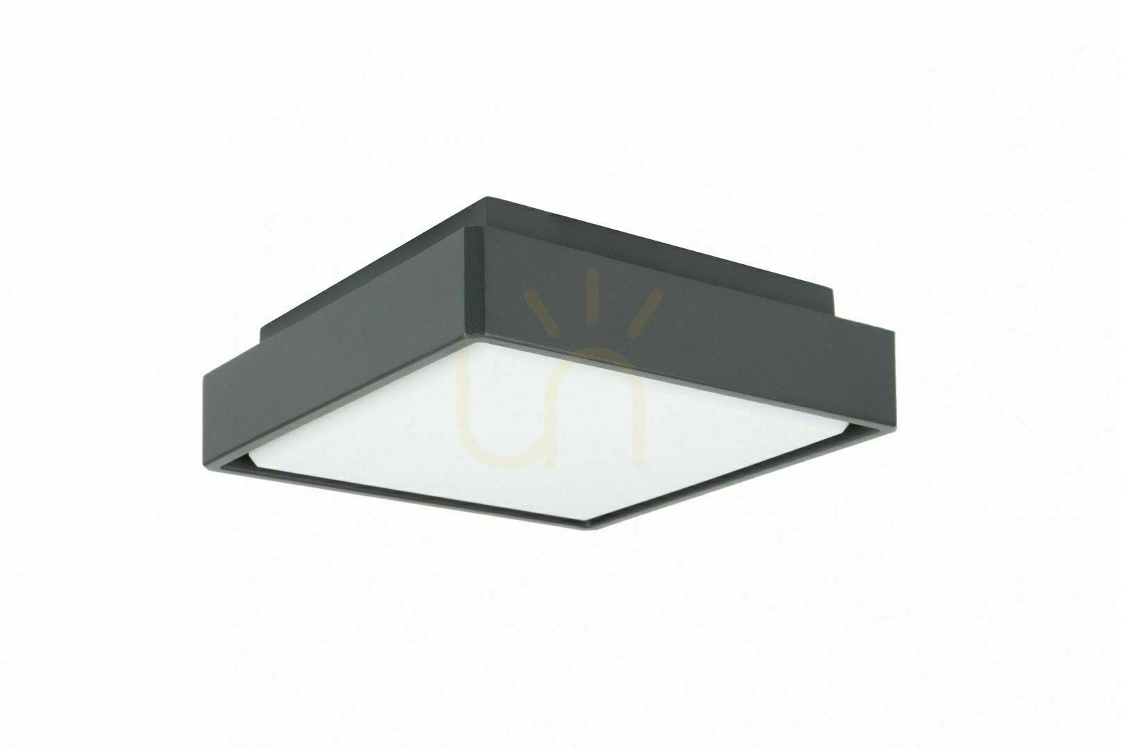 Outdoor Ceiling Light SU-MA Beni BN-KW200 LED 18W 20x20 cm Dark Ash
