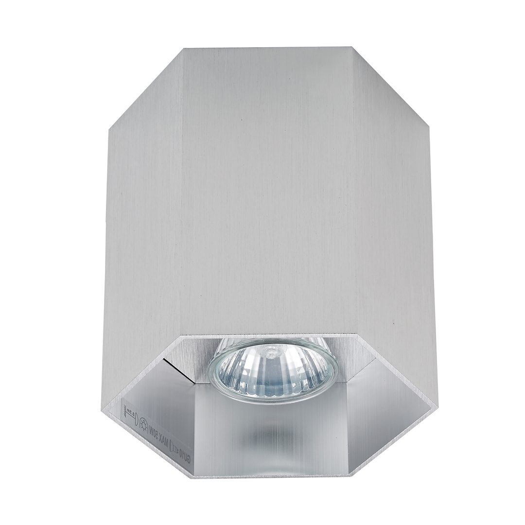 Check POLYGON surface-mounted lamp CL 20067-AL Silver GU10. POLYGON surface-mounted lamp CL 20067-AL Silver GU10.
