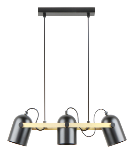 Check Pendant lamp Zuma Line FATI A8163-3A black MAT-gold/MATT EN