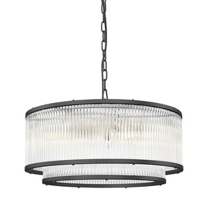 Pendant lamp Zuma Line SERGIO P0528-06H-P7AC matte black 6×E14 small 0