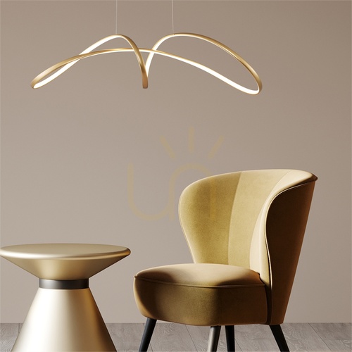 Check Pendant lamp Zuma Line FERMI 20026P-GD gold