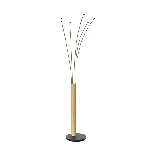Check Floor lamp Zuma Line VELDEN ML4767-3BMD black-DREWNO
