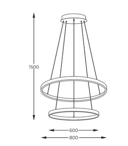 Pendant lamp Zuma Line BRENO 2023200-BK black small 1