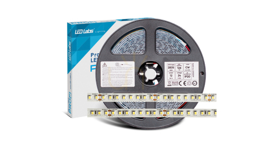 Check LED Tape PRO 3Y 24V 128 LED/m 2835 SMD Cold White, 12W, 130lm/W, 640 LEDs., 5 m
