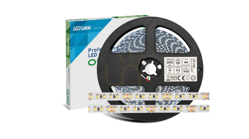Check LED strip PRO 3YB 24V 2835 SMD Neutral White, IP65HS, 12W, 600 LEDs., 5 m