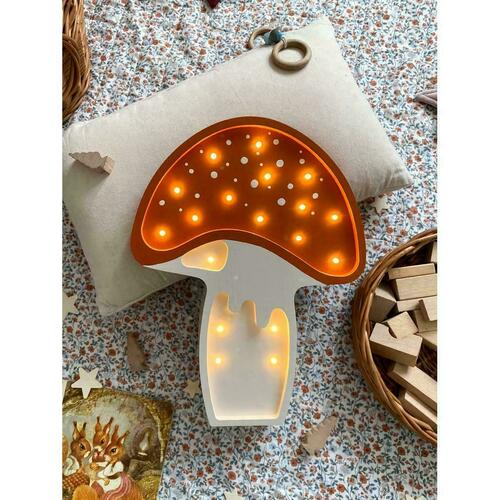 Check Toadstool - handmade lamp