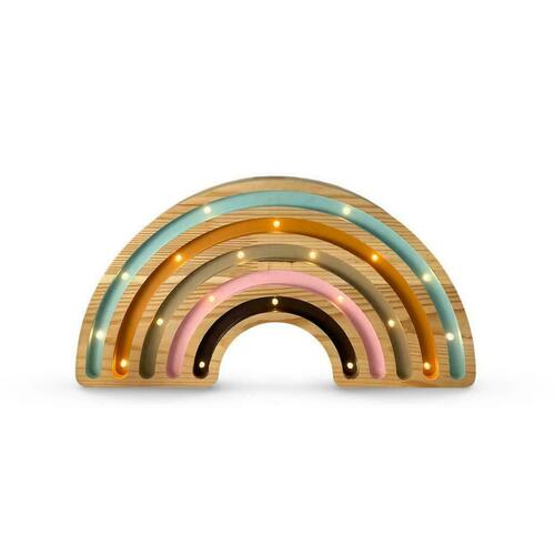 Check Rainbow Wood - handmade lamp