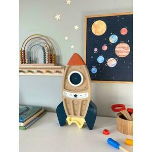 Rocket Beige children's room lamp - handmade small 7