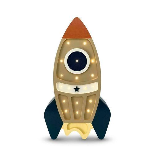 Check Rocket Beige children's room lamp - handmade