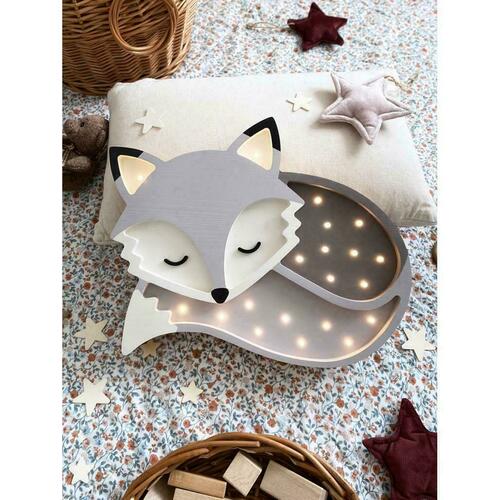 Check Fox Grey - handmade lamp