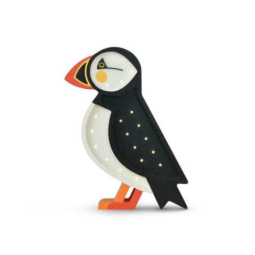Check Penguin children's room lamp - handmade