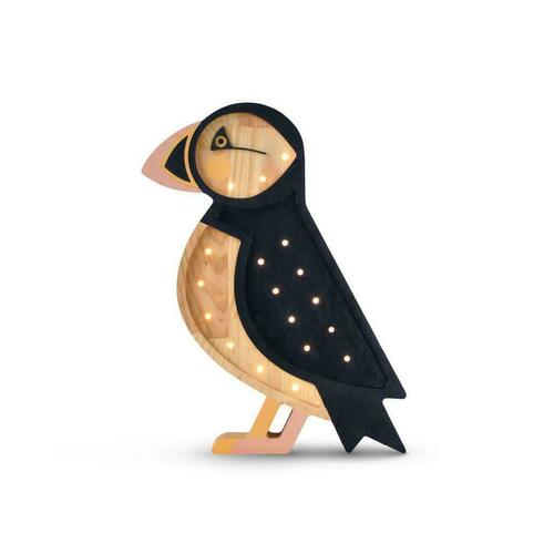 Check Penguin children's room lamp - handmade