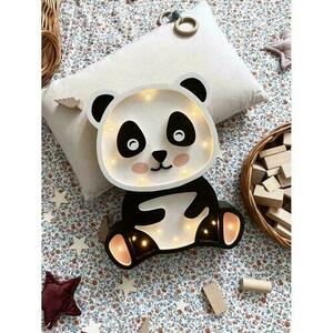 Panda children's room lamp - handmade small 3