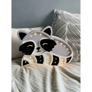 Raccoon - handmade lamp small 2