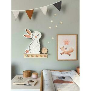 Lamp for children's room white Bunny - handmade small 13