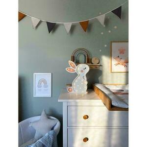 Lamp for children's room white Bunny - handmade small 5