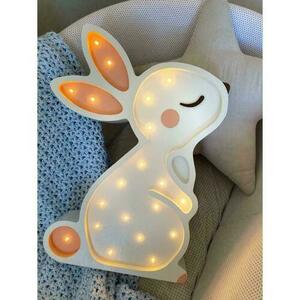 Lamp for children's room white Bunny - handmade small 6