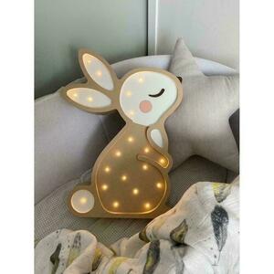Children's room lamp beige Bunny - handmade small 10