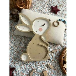 Children's room lamp beige Bunny - handmade small 11