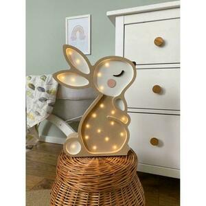 Children's room lamp beige Bunny - handmade small 13
