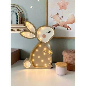 Children's room lamp beige Bunny - handmade small 4