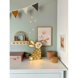 Children's room lamp beige Bunny - handmade small 5