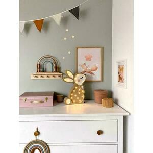 Children's room lamp beige Bunny - handmade small 6