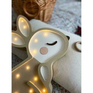Children's room lamp beige Bunny - handmade small 9