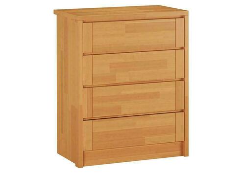 Check TIMO 4S80 BEECH chest of drawers - LACQUERED BEECH