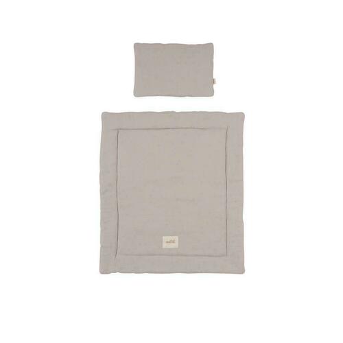 Check MUSLIN BEDDING SET GREY - In collaboration with MalomiKids