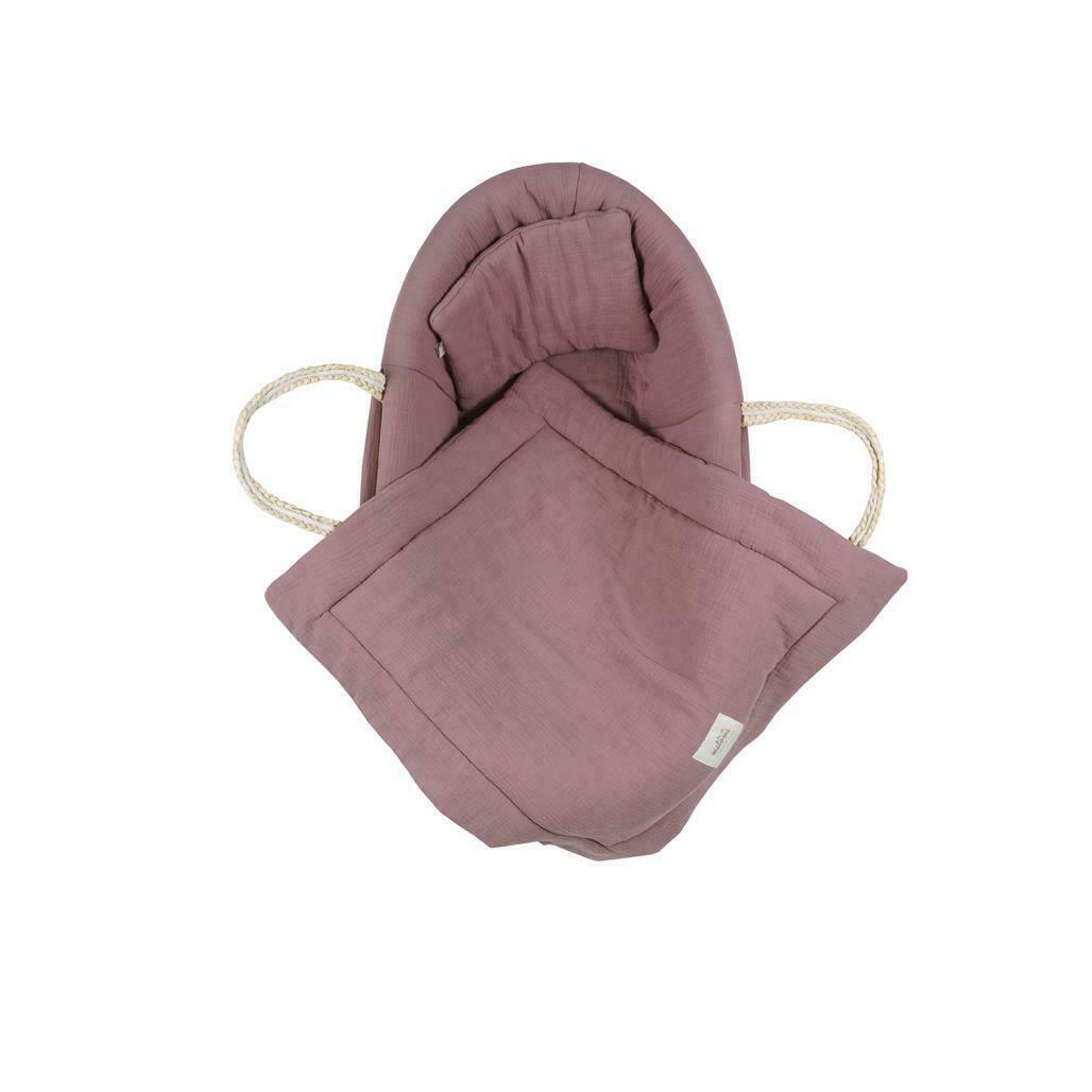 Display MUSLIN PADDED MOSES COVER PURPLE MUSLIN PADDED MOSES COVER PURPLE