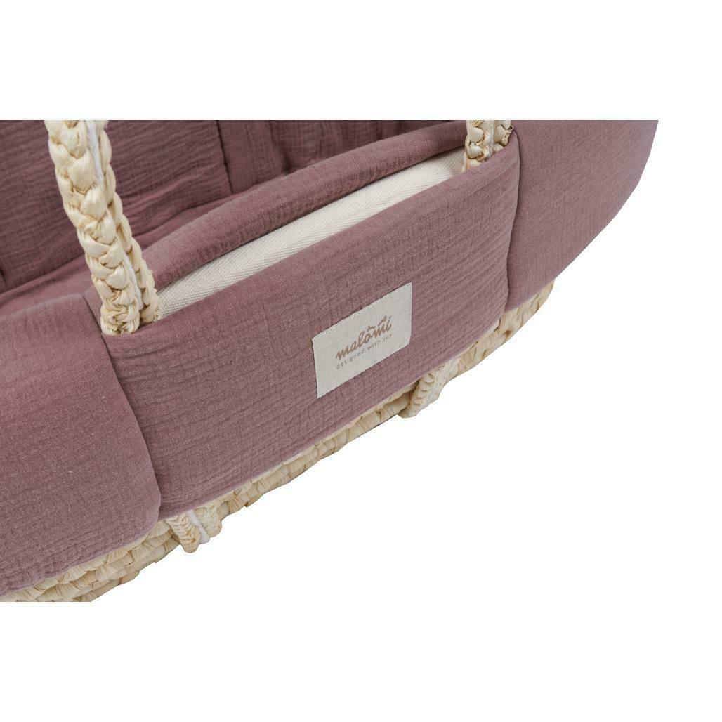 Check MUSLIN PADDED MOSES COVER PURPLE MUSLIN PADDED MOSES COVER PURPLE