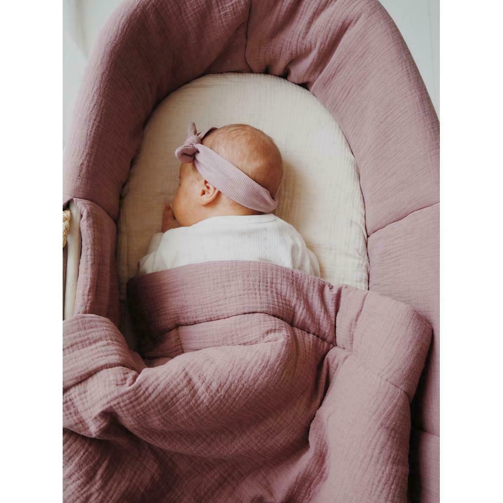 View MUSLIN PADDED MOSES COVER PURPLE MUSLIN PADDED MOSES COVER PURPLE