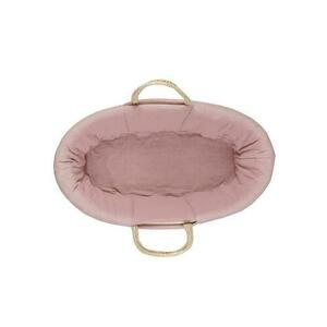 MUSLIN PADDED MOSES COVER DUSTY PINK 1 MUSLIN PADDED MOSES COVER DUSTY PINK small 1