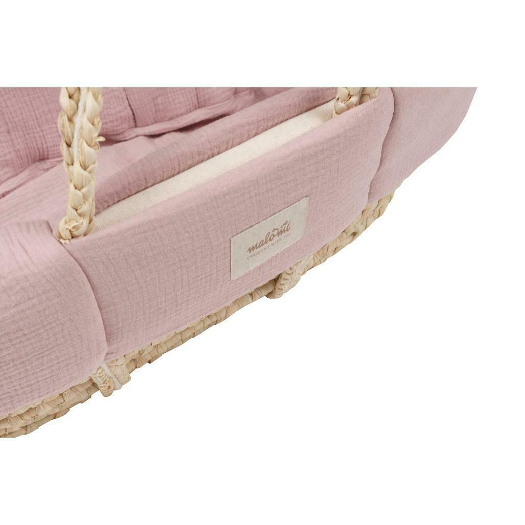 Preview MUSLIN PADDED MOSES COVER DUSTY PINK MUSLIN PADDED MOSES COVER DUSTY PINK