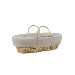 Grey muslin Moses basket liner HAPPY MOSES MK-MB-CV-GRY small 0