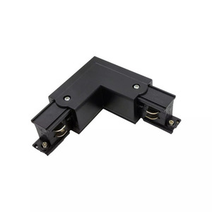 L-connector right for 3F rails black TRA-LR-BK small 1