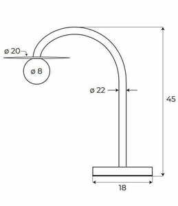 Table Lamp Max Light Enigma T0054 Gold Metal Glass 45 cm 5 Table Lamp Max Light Enigma T0054 Gold Metal Glass 45 cm small 5