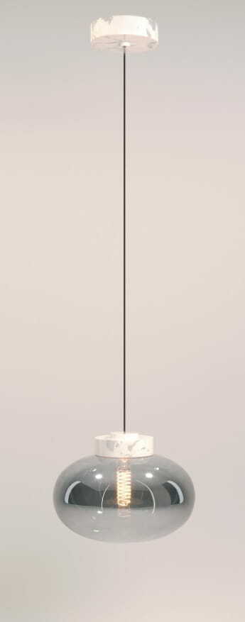 Check Pendant Light Max Light Moonstone P0517 Smoked Glass White Marble 45 cm Pendant Light Max Light Moonstone P0517 Smoked Glass White Marble 45 cm
