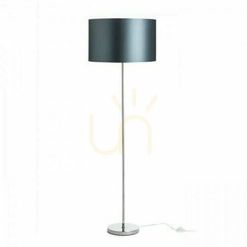 Check Nyc/Ron 40/25 Floor Lamp Monaco Dove Grey/Silverrene Pvc/Chrome 230 V Led E27 11 W.