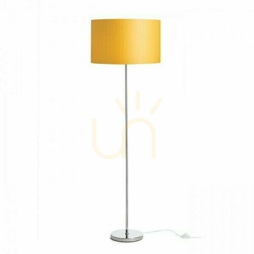 Check Nyc/Ron 40/25 Floor Lamp Chintz Apricot/Chrome 230 V Led E27 11 W.